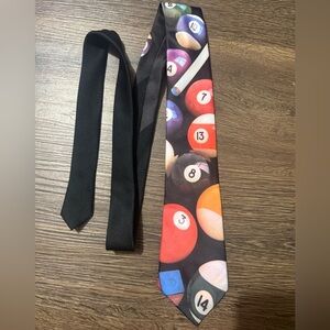 Vintage 1991 Billiards Pool Ball Tie Ralph Marlin Novelty Made In USA Rare